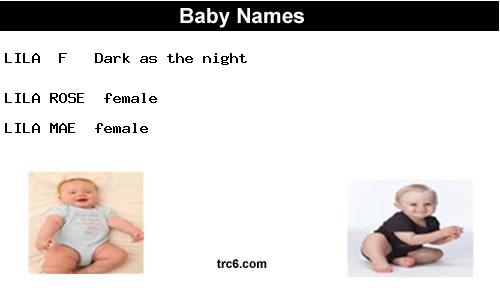 lila baby names